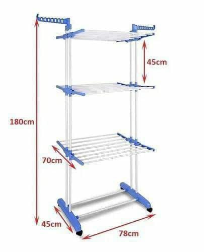 Portable cloth rack 4layer