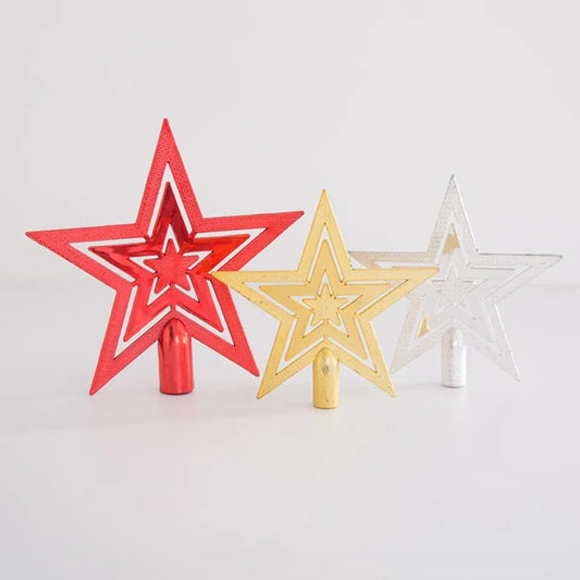 Christmas Tree Decorations Pentagram Star