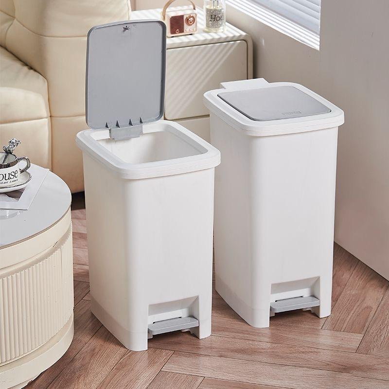 Pedal Dustbin with dual opening by foot press or hand press