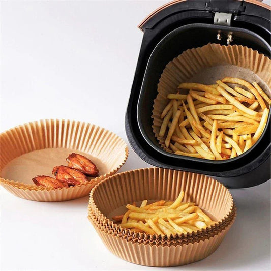 Brown airfryer mat circle small