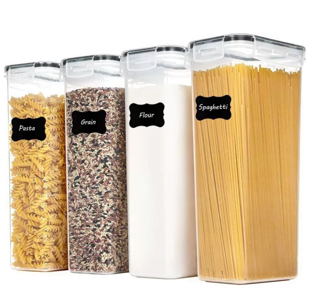 4pcs BPA-Free Airtight Food Storage Containers