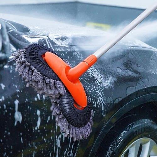 Double-headed Car Cleaning Brush Mop, Long Handle car Washing Tools Kit / Retractable mop/ Windows cleaner