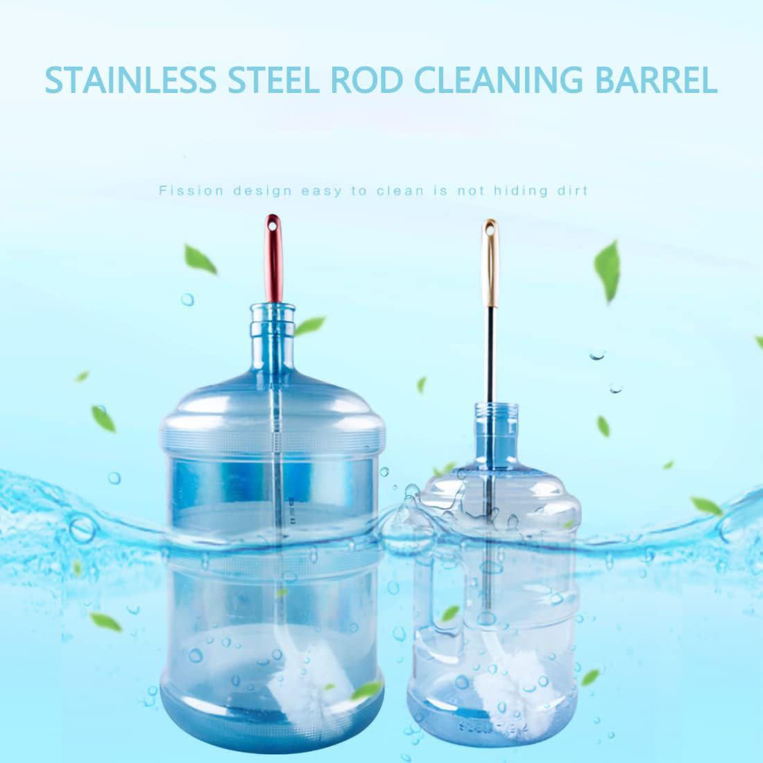 Barrel Water bottle cleaner Lshaped brush