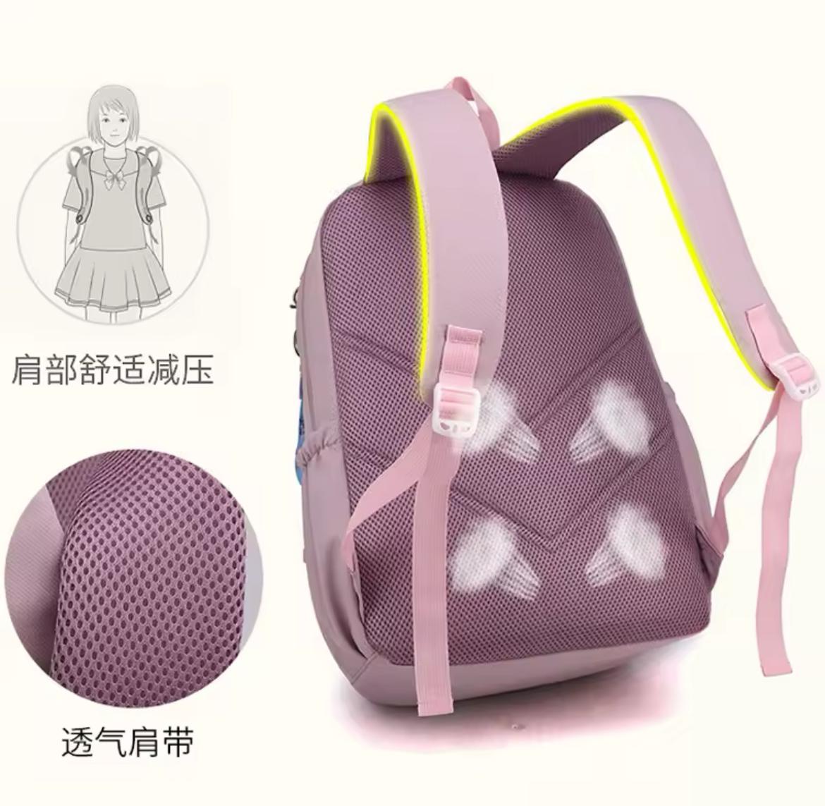 Cute Girls Backpack. Large capacity school bag.