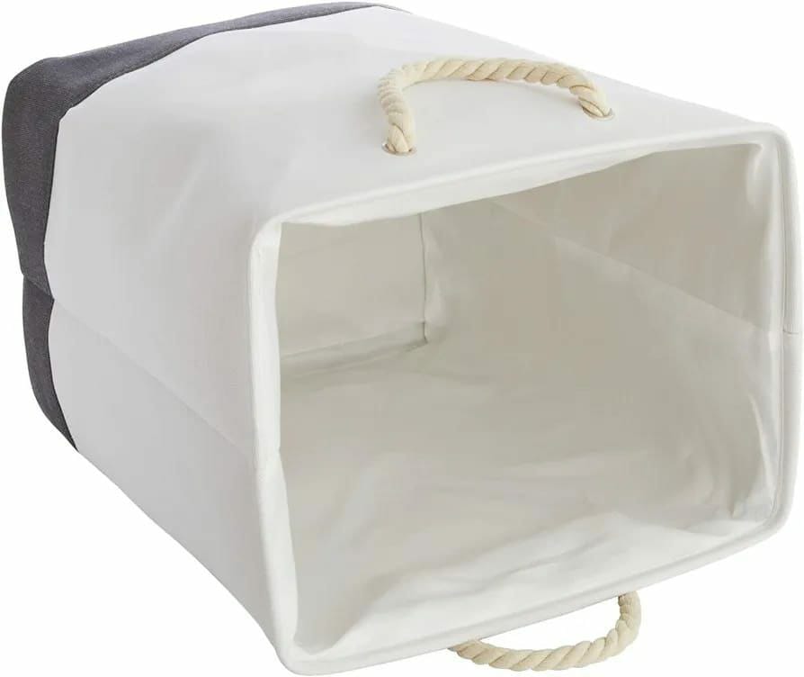 Canvas foldable Laundry Basket with handles