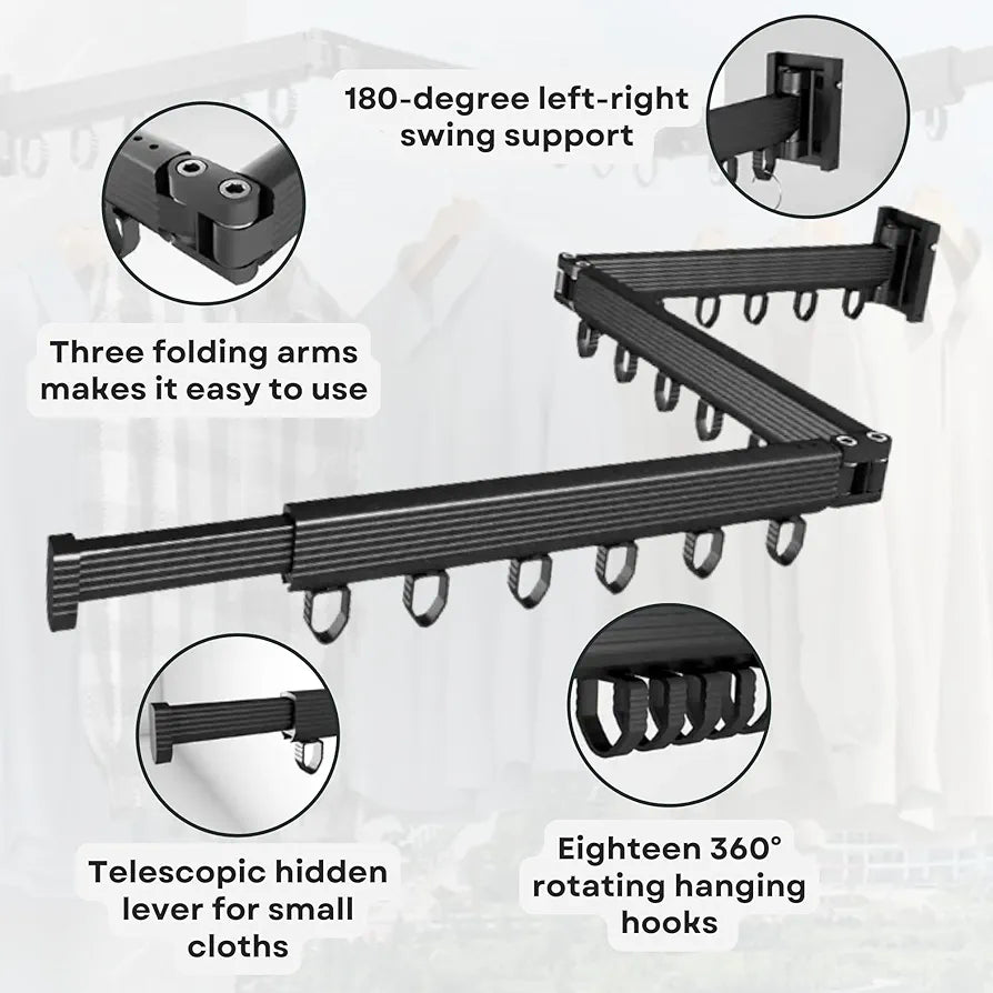 Foldable wall mounted Drying Rack Clothes