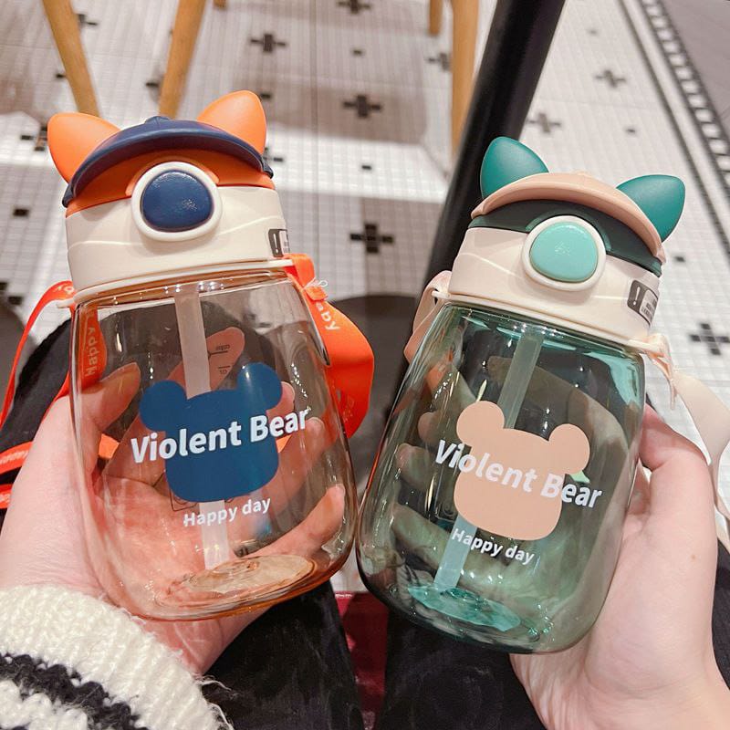 Violent bear kids water bottle