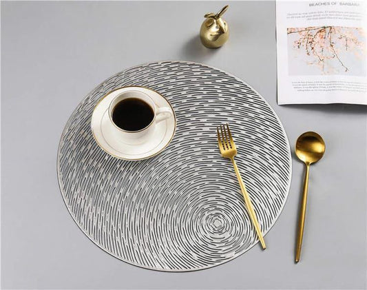 Silver placemats