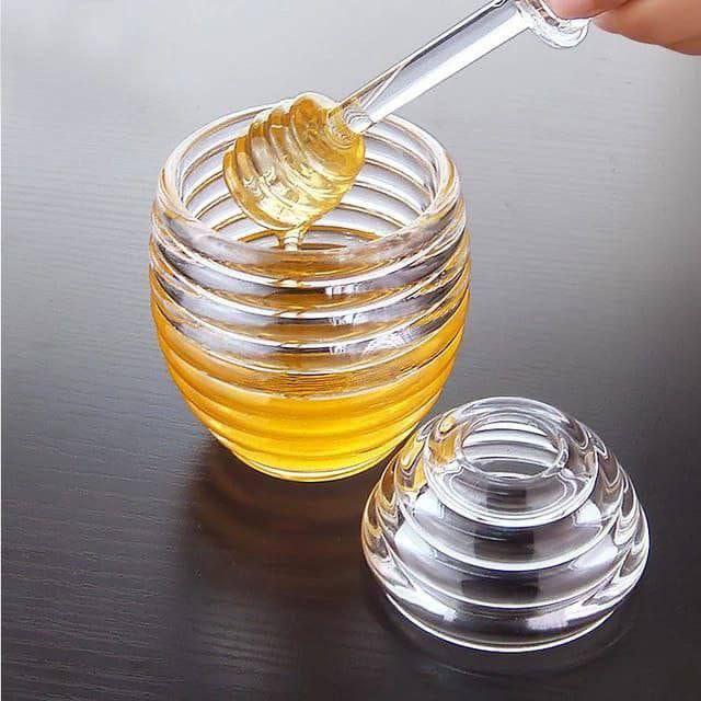 Acrylic honey dispenser