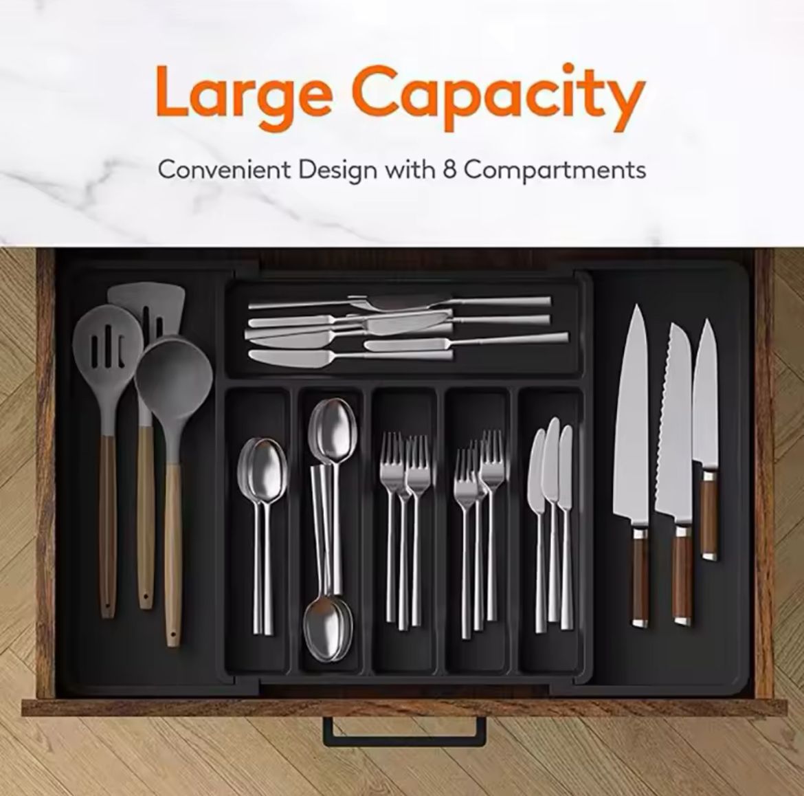 Expandable Cutlery Drawer organizer