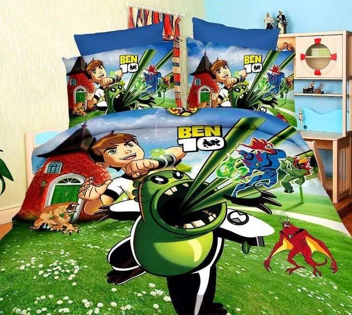 Four Pieces cartoon themed Bedcover Set