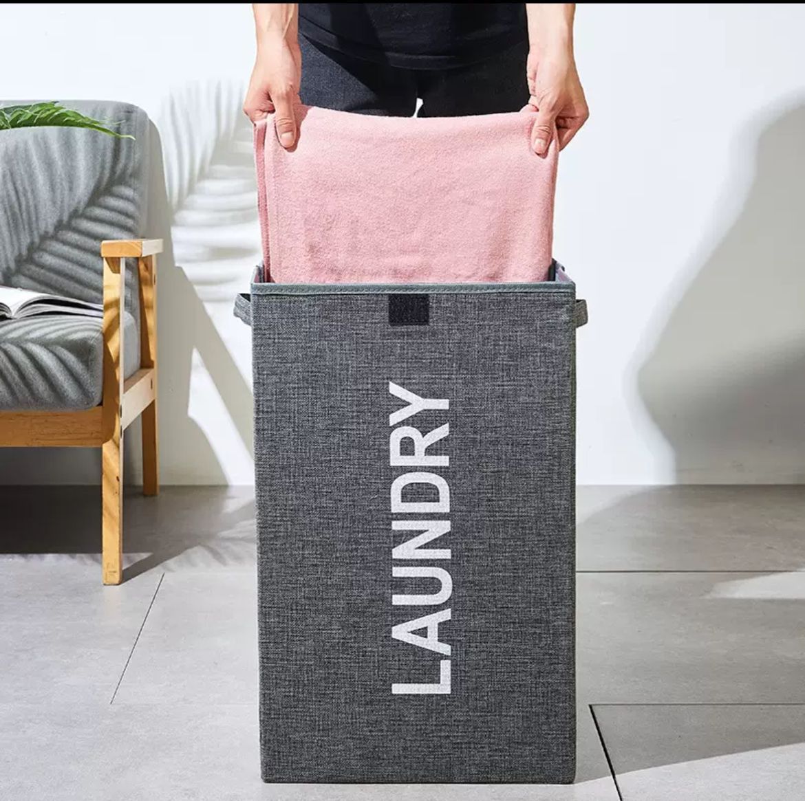 Large Capacity Foldable Laundry Hamper with Handles