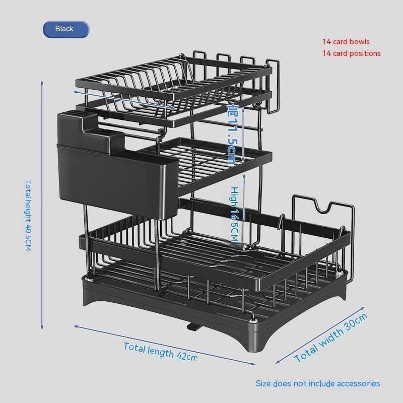 3 tier classy dish rack