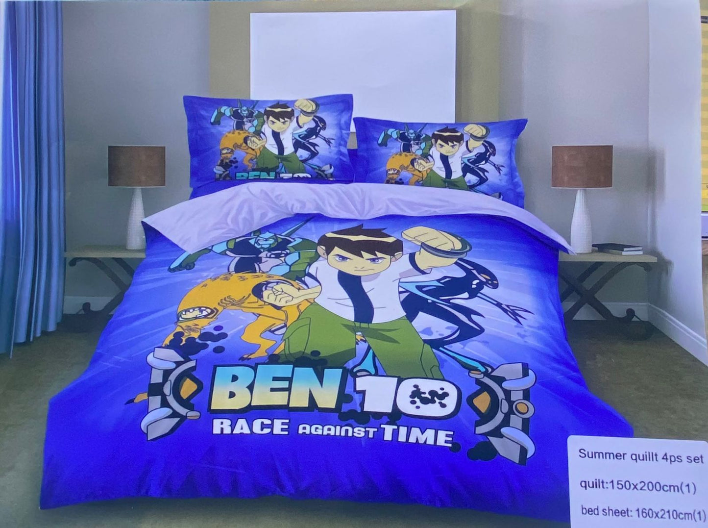 Four Pieces cartoon themed Bedcover Set