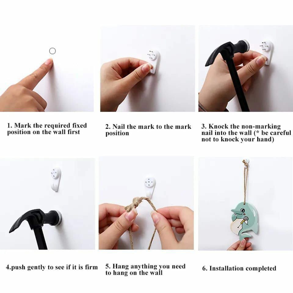 Multipurpose Hooks 10pcs