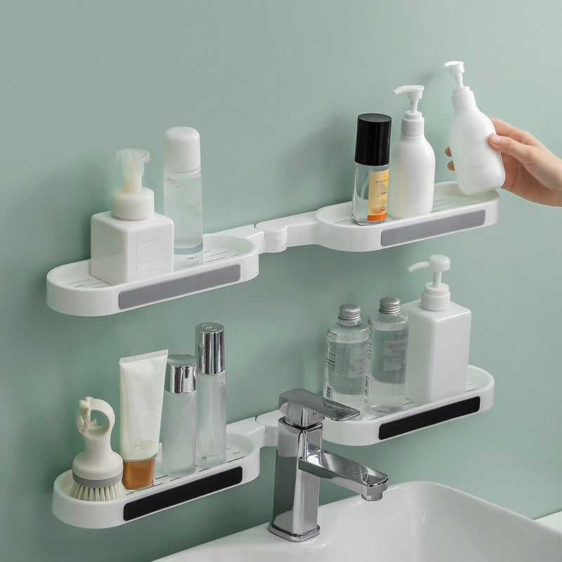 Bathroom wall mounted revolving rack