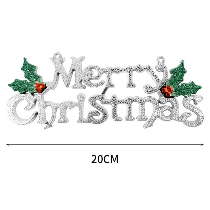 Merry Christmas Letter Hanging Sign Xmas Tree Hanging Pendant