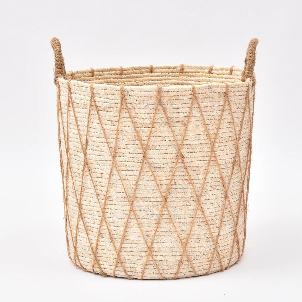 ⏺️High Quality Set of 3 Stackable handmade baskets 🧺