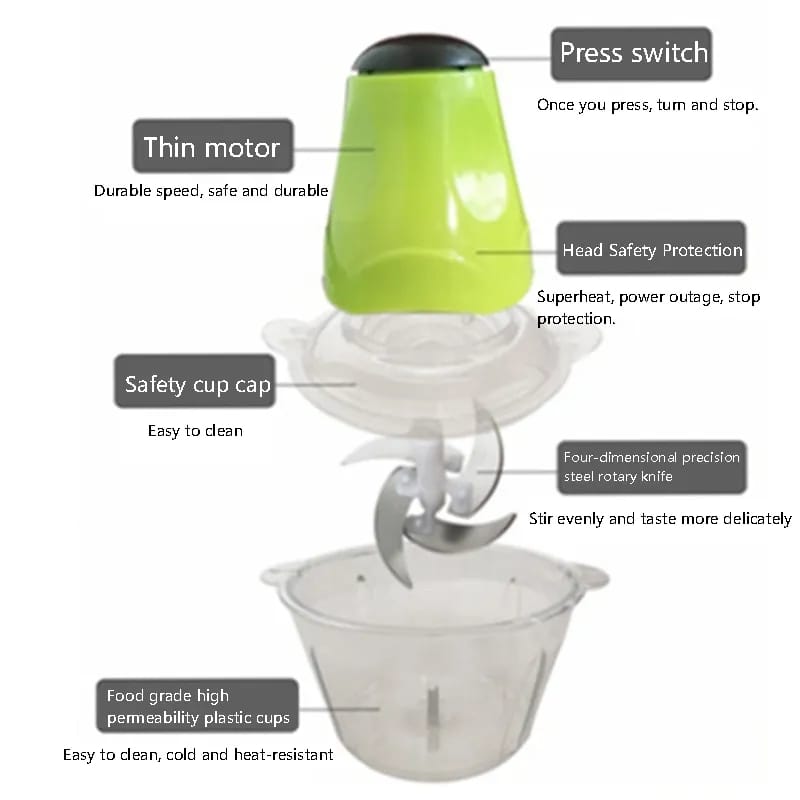 Electric Green meat mincer / shredder