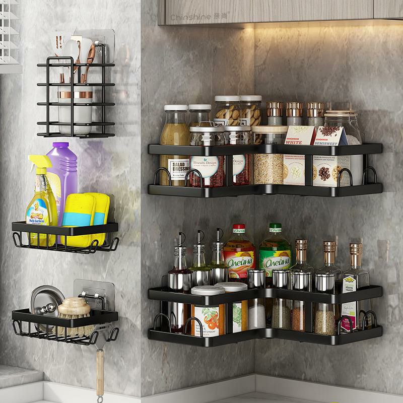 5pcs corner Shower caddy shelf/Bathroom organizer