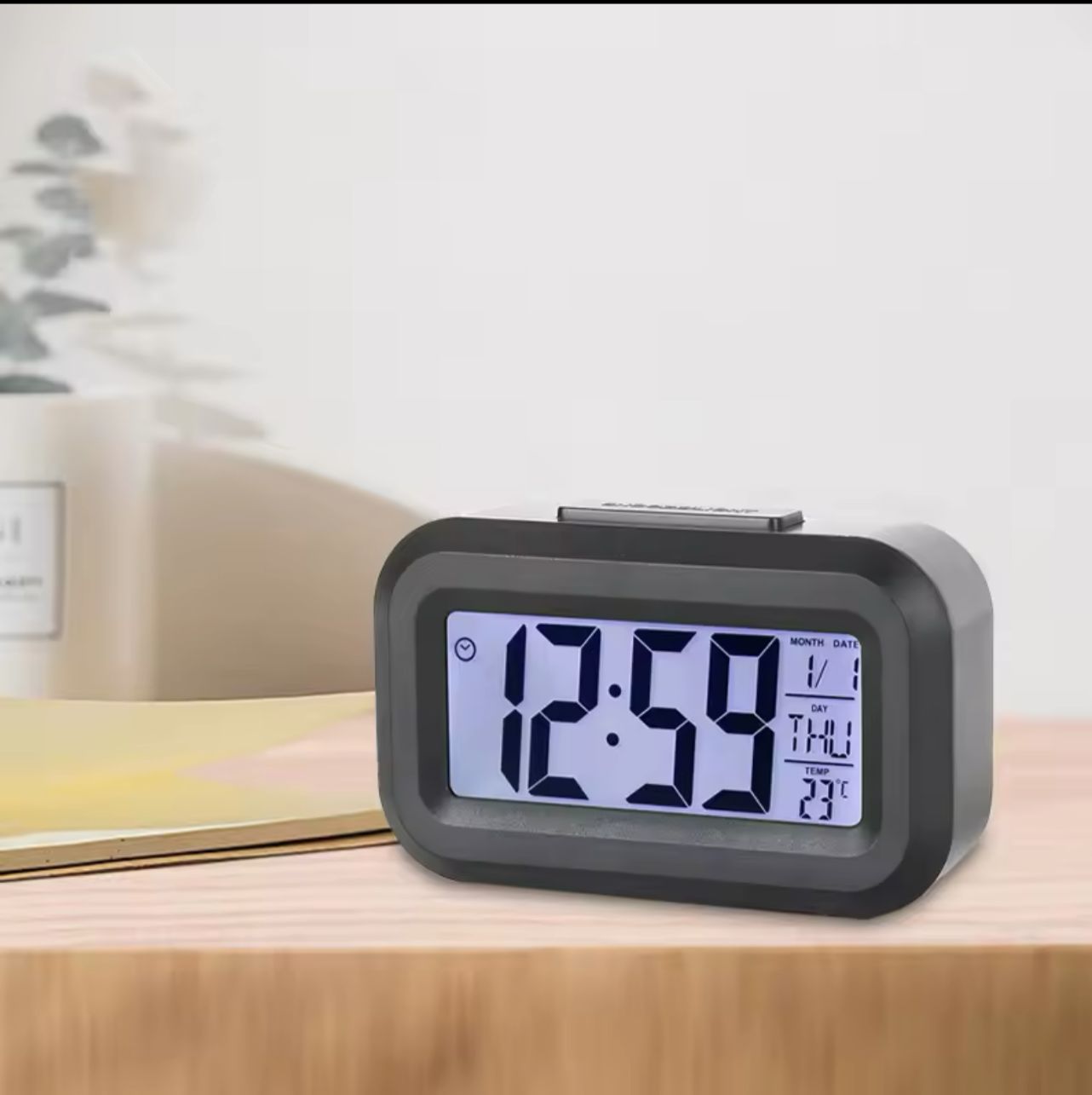 LED Digital Alarm Clock, with temperature, date & time display