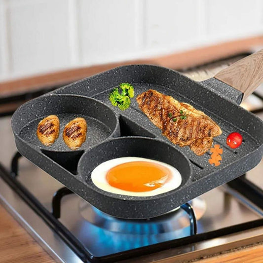 3 slot granite frying pan