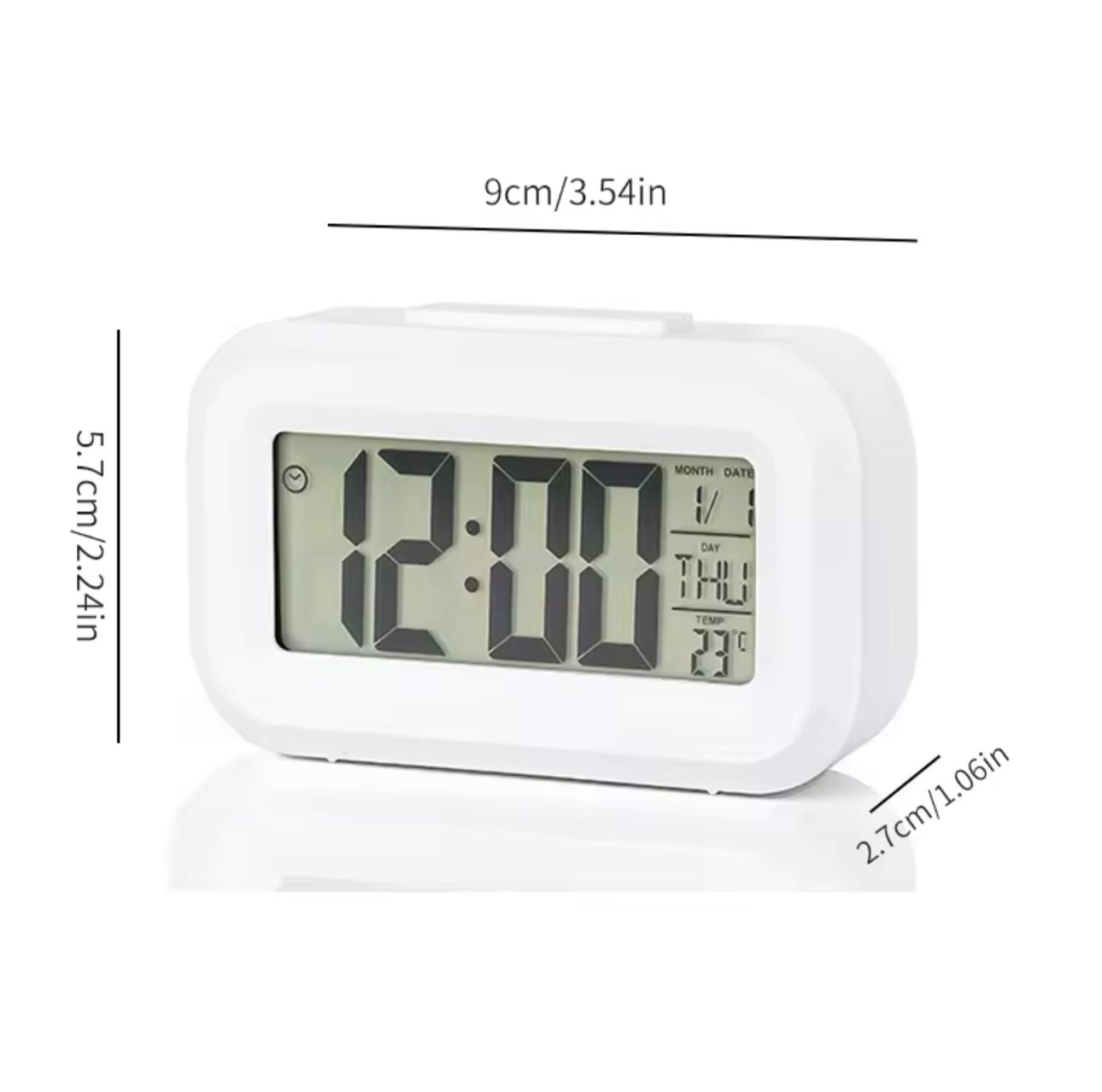 LED Digital Alarm Clock, with temperature, date & time display