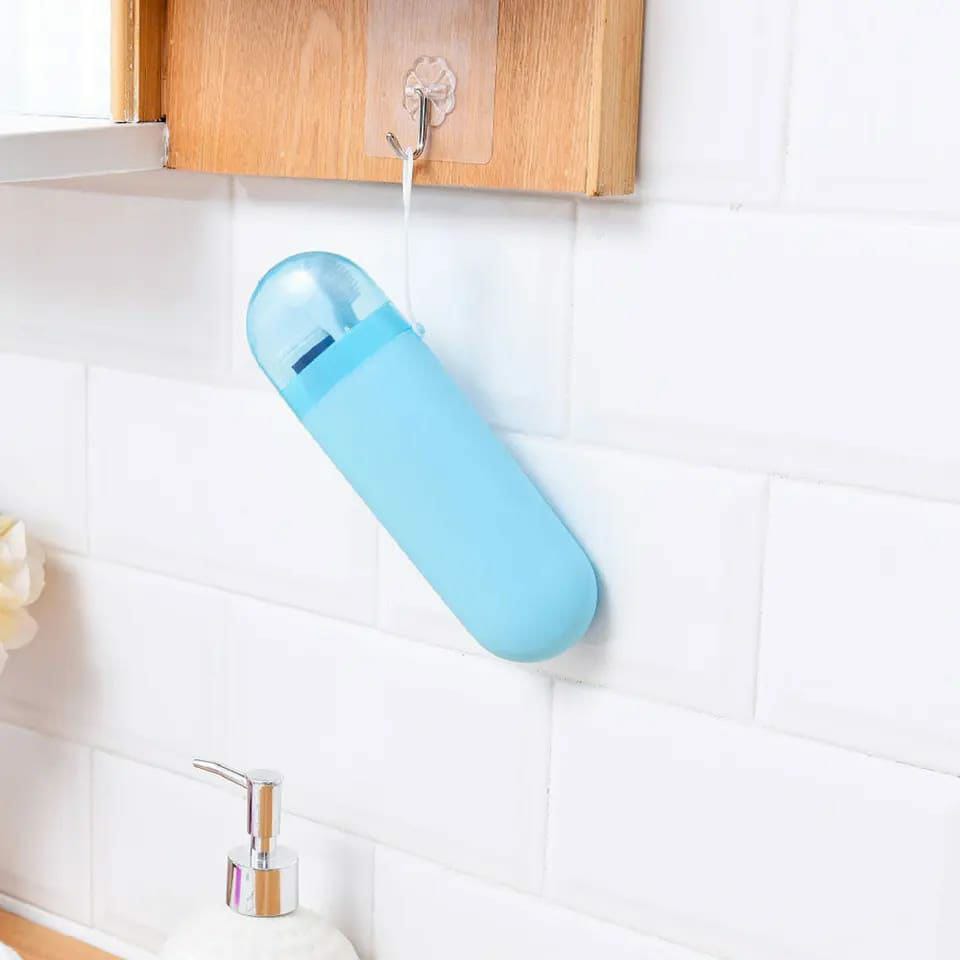 Portable toothbrush holder (flat)