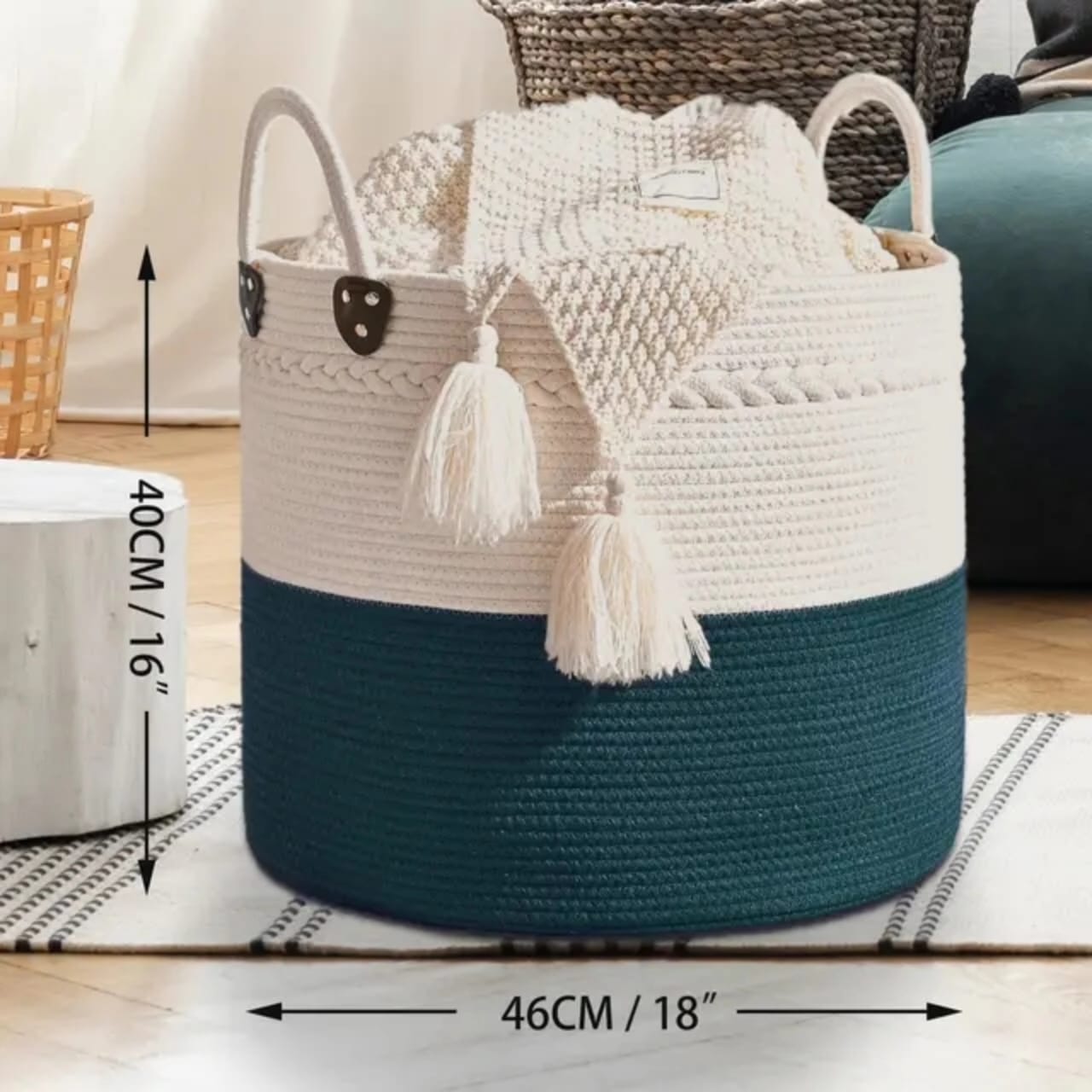 Cotton Rope Basket.