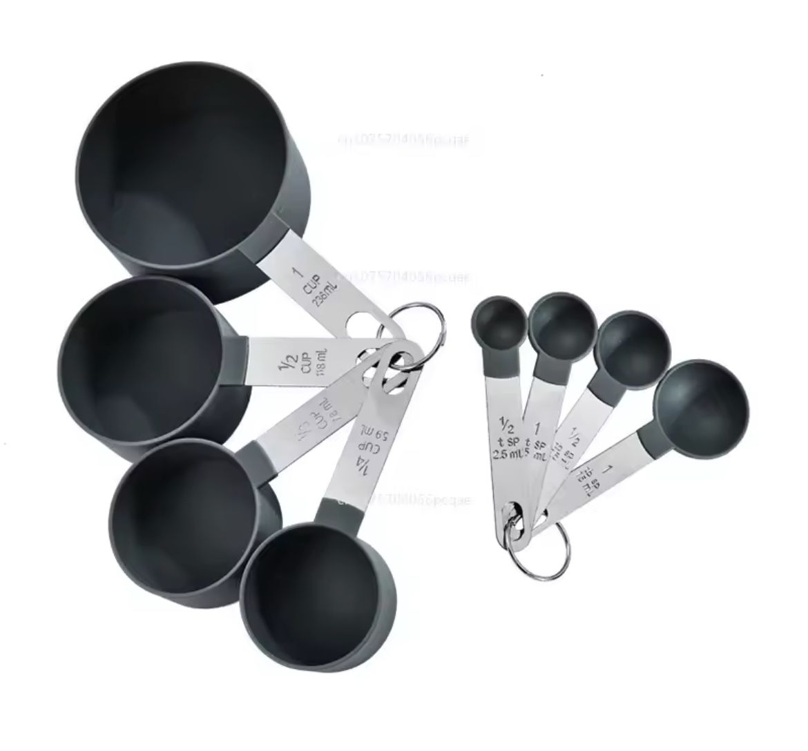 8pcs Multipurpose measuring spoons/Cups Kitchen Gadgets Baking Accessories tools with stainless steel handles