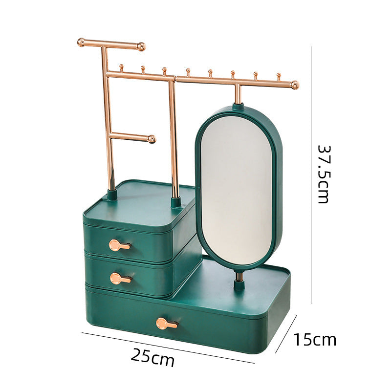 Jewelry Display Storage Box with mirror