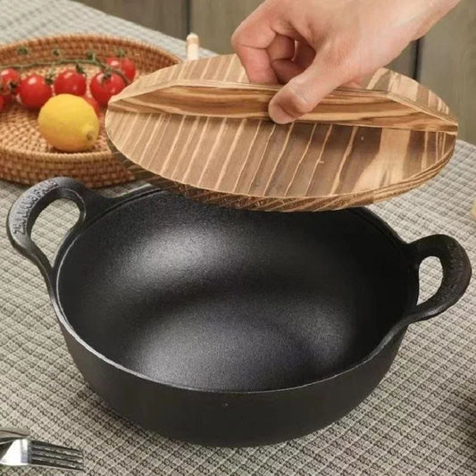 Cast Iron deep frying pan 27cm