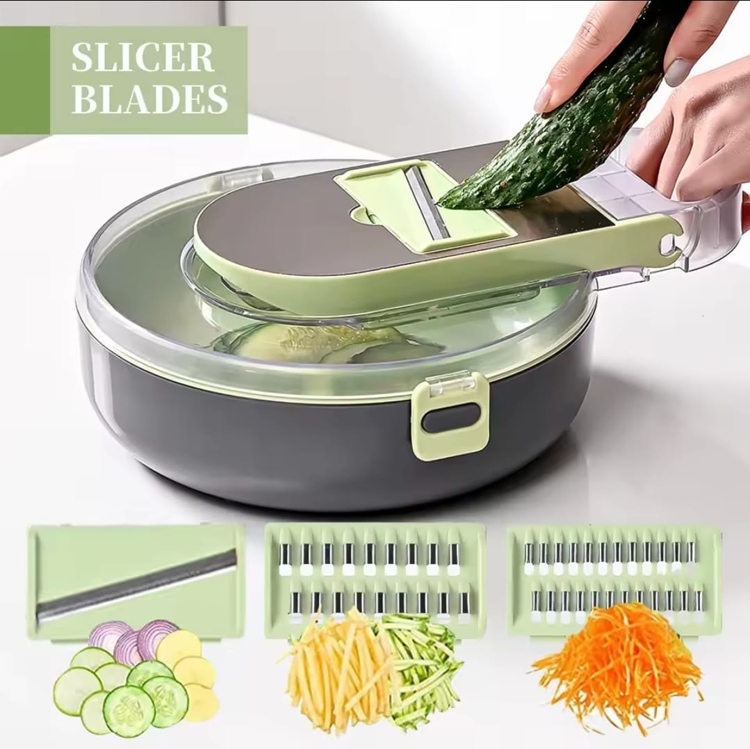 Multi-functional 9pcs Vegetable Chopper/Cutter